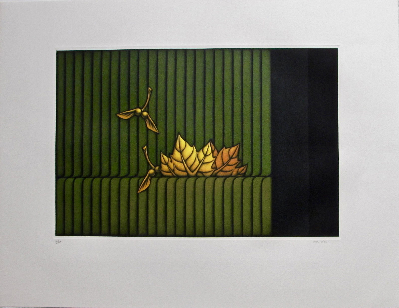 Kazuhisa Honda: Park: Artist: Kazuhisa HONDA (b. 1948) Subject: Park Publisher: Self, limited edition of 95 Signature: Honda Date: 1980s Format: 63 x 49.5 cm Condition: Fine impression, color and condition Reserve: $100.00