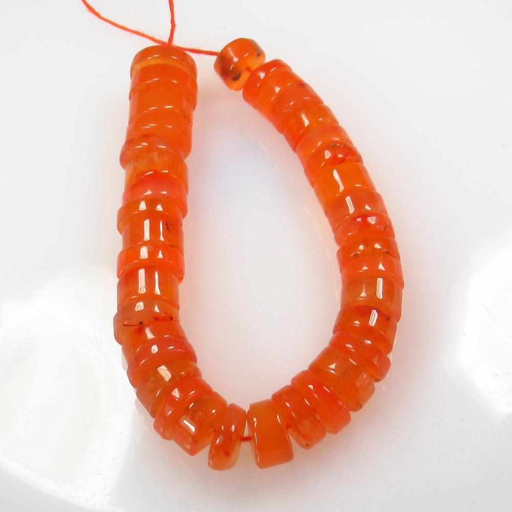 90.00 Ct Natural 37 Drilled Orange Carnelian Round: Title: 90.00 Ct Natural 37 Drilled Orange Carnelian Round Beads Stone Clarity: Semi-Transparent Gemstones: Natural Carnelian Beads Carat Weights: 90 Size/Dimensions: 9.30 - 9.70 mm / 37 PC's Additiona