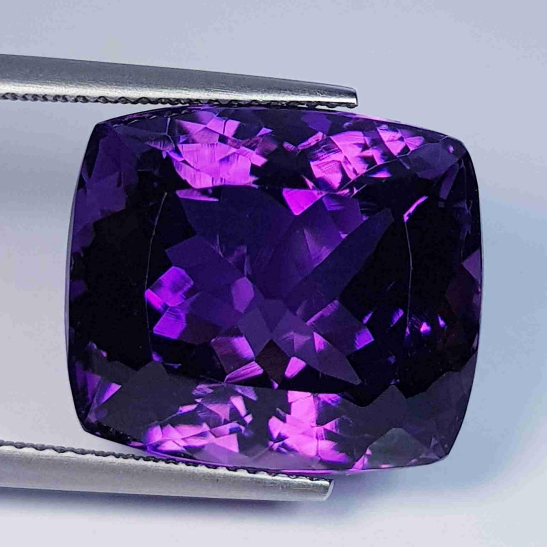 27.17 ct Natural Amethyst Rectangular Cushion Cut (1 of 5)