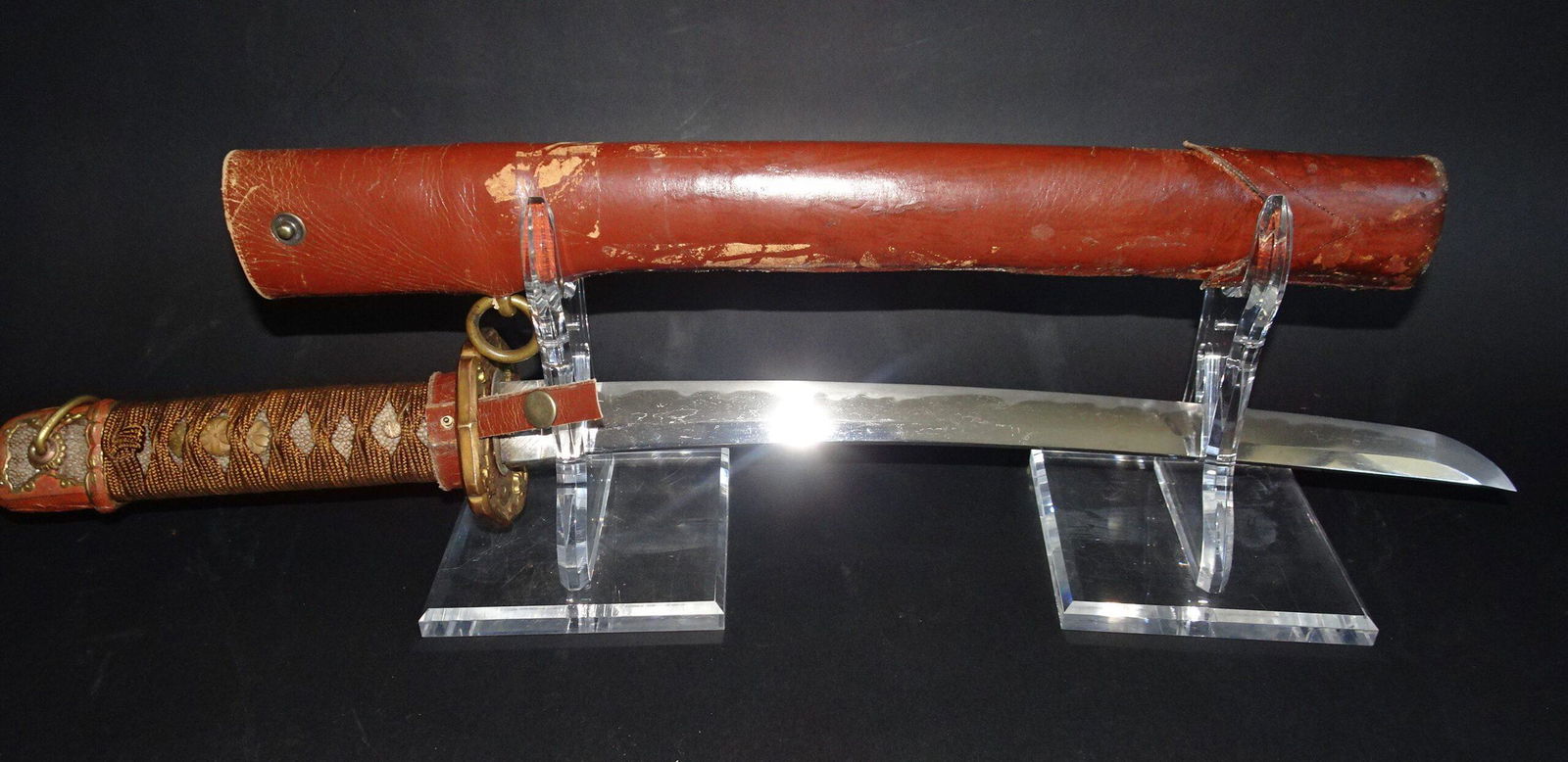 Japanese Wakizashi in WWII combat mountings made by