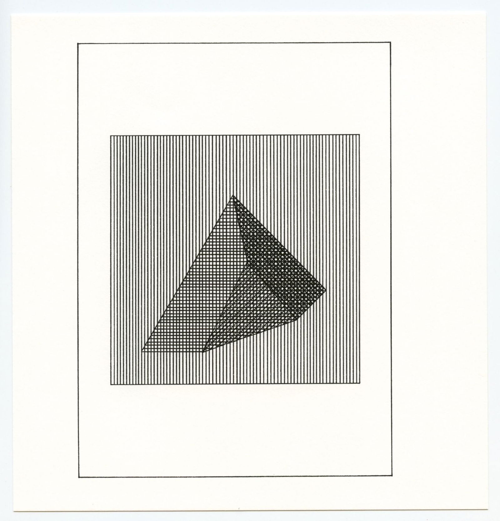 Sol LeWitt silkscreen, edition of 1500: Medium: silkscreen. Printed in 1984 for "Ficciones" and published by The Limited Editions Club in an edition of 1500. Size: 8 x 7 5/8 inches (203 x 194 mm). Not signed. Reserve: $80.00 Shipping: Domes