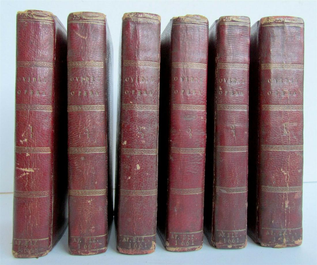 1660s 6 VOLUMES SET by OVID ANTIQUE OVIDIUS NASO by (1 of 20)
