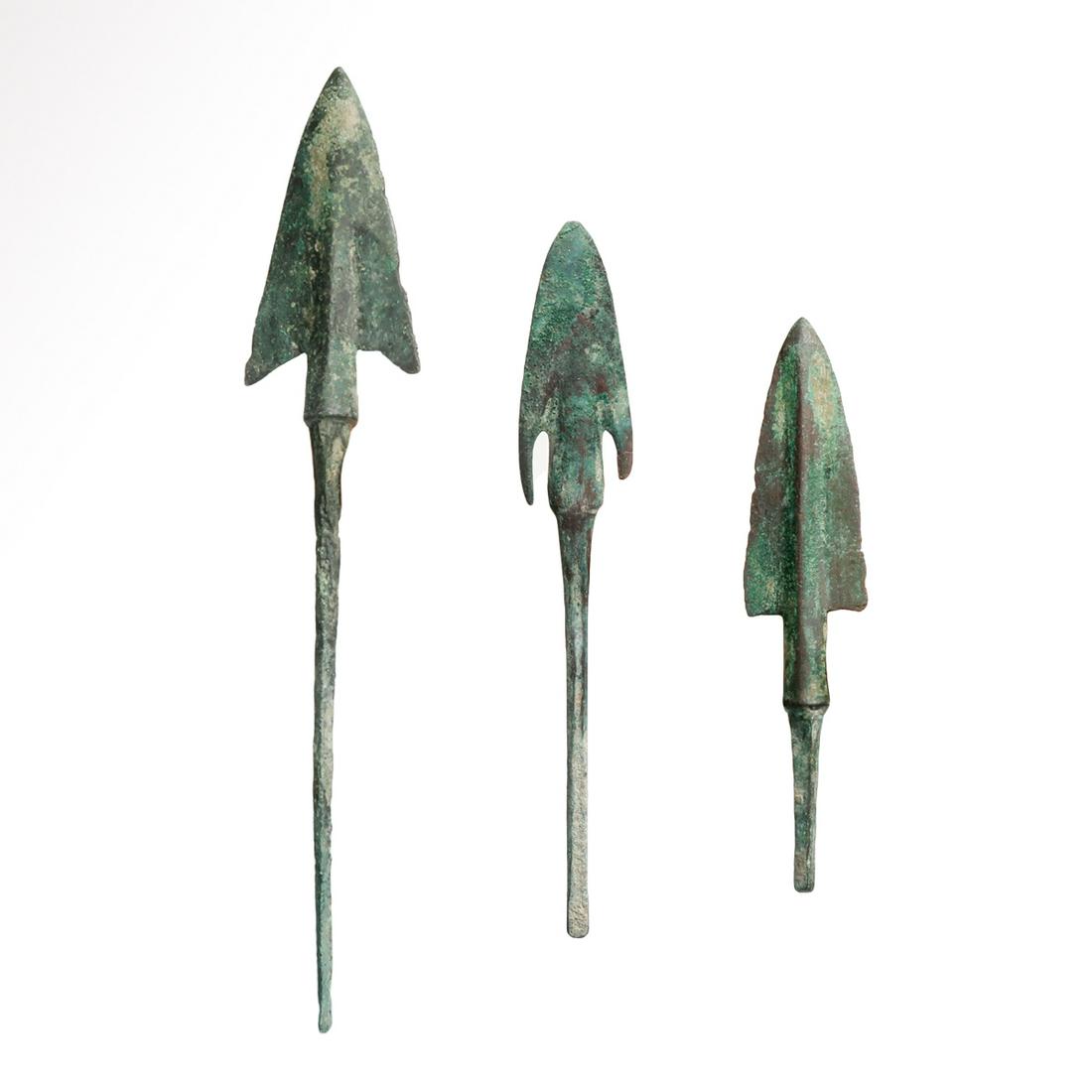 Three Greek Bronze Spear-heads, c. 800-500 B.C. (1 of 7)