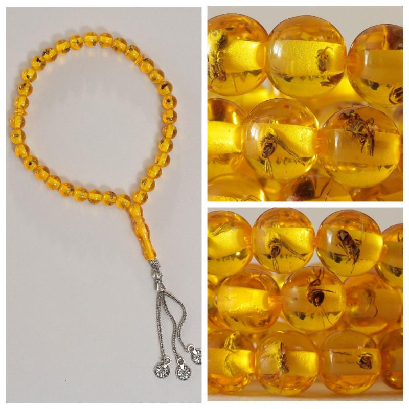 Baltic amber rosary insects inclusion imam mala spider (1 of 18)