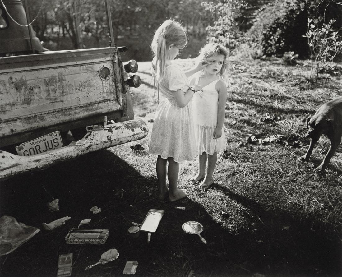 SALLY MANN - Gorjus, 1989: Artist: Sally Mann Title: Gorjus, 1989 Medium: Photo Litho, 1999, USA Dimensions: 7.4x6" Description: Heat Wax Mounted on 8.5x11" Conservation Board Artist Bio: Sally Mann (1951) is an American photog