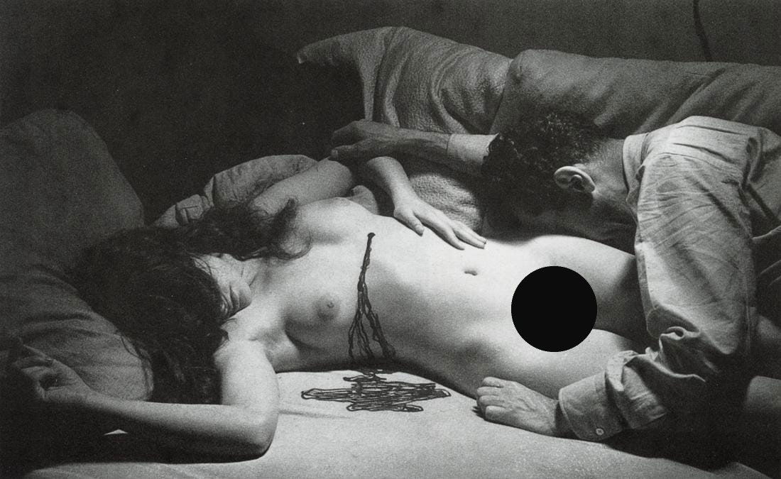 MAN RAY - Self Portrait With "Dead" Nude, 1930: Artist: Man Ray Title: Self Portrait With "Dead" Nude From The Series La Priere (Prayer), circa 1930 Medium: Photo Litho, 1998, France Dimensions: 7.4x4.55" Description: Heat Wax Mounted on 8.5x11" Co