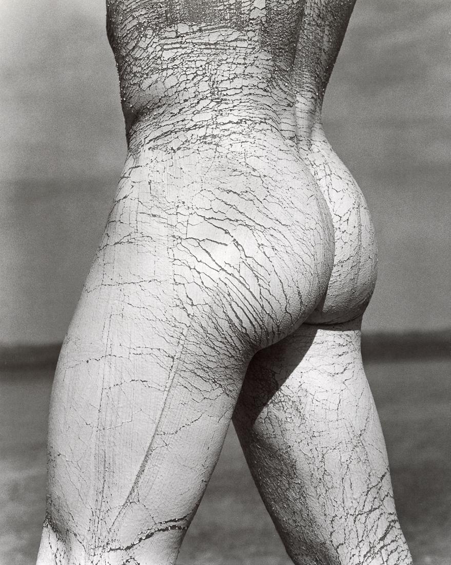 HERB RITTS - Paul, Rear View, El Mirage, 1991: Artist: Herb Ritts Title: Paul, Rear View, El Mirage, 1991 Medium: Photo Litho, 1996, USA Dimensions: 11.15x13.95" Description: Heat Wax Mounted on 14x18" Conservation Board Artist Bio: Herb Ritts (19