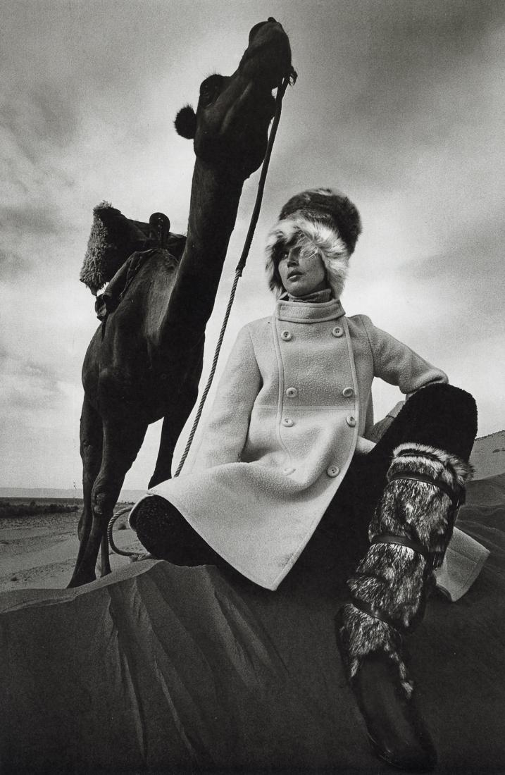 JEANLOUP SIEFF - Vogue Magazine, Morocco, 1967: Artist: Jeanloup Sieff Title: Vogue Magazine, Morocco, 1967 Medium: Photo Litho, 1996, Germany Dimensions: 7.35X11.3" Description: Heat Wax Mounted on 11x14" Conservation Board Artist Bio: Jeanloup Si