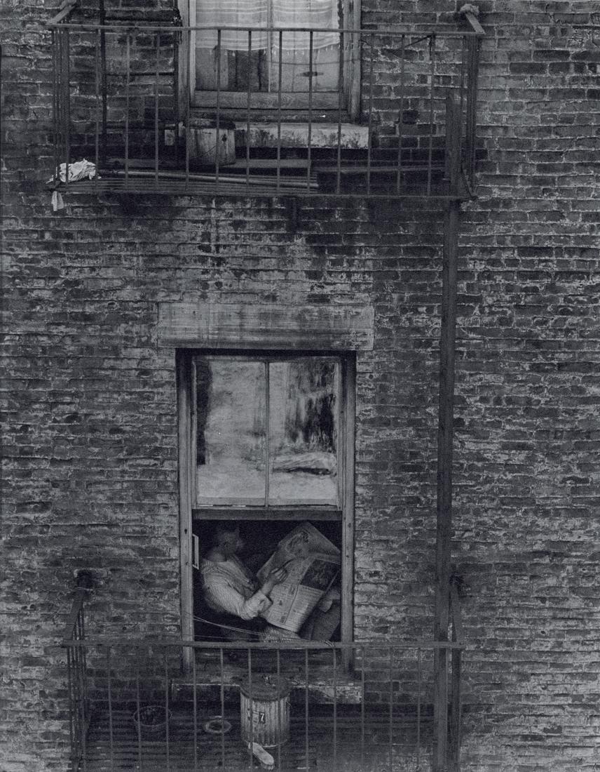 EDWARD STEICHEN - Sunday Papers, W. 86th St., 1922: Artist: Edward Steichen Title: Sunday Papers, West 86th Street, New York, 1922 Medium: Sheet Fed Gravure, 1963, Switzerland Dimensions: 7.35x9.45" Description: Heat Wax Mounted on 11x14" Conservation