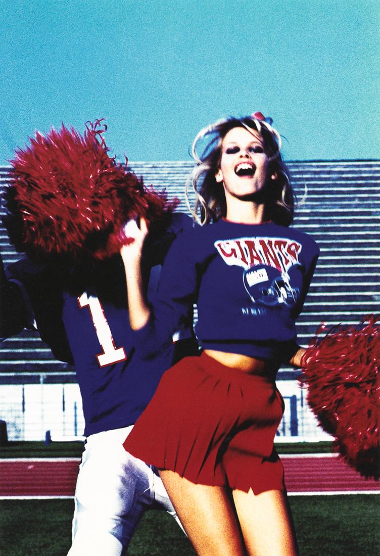 ELLEN VON UNWERTH - Pom Pom Girl, New York, 1994: Artist: Ellen Von Unwerth Title: Pom Pom Girl, New York, 1994 Medium: Photo Litho, 1998, Italy Dimensions: 5.5x8.1" Description: Heat Wax Mounted on 11x14" Conservation Board Artist Bio: Ellen Von Unw