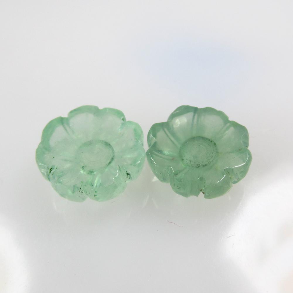 13.33 Ct Natural Flourite Carving Pair (1 of 2)