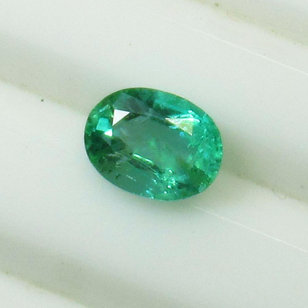 1.17 Ct Natural Zambian Emerald Oval Cut (1 of 2)