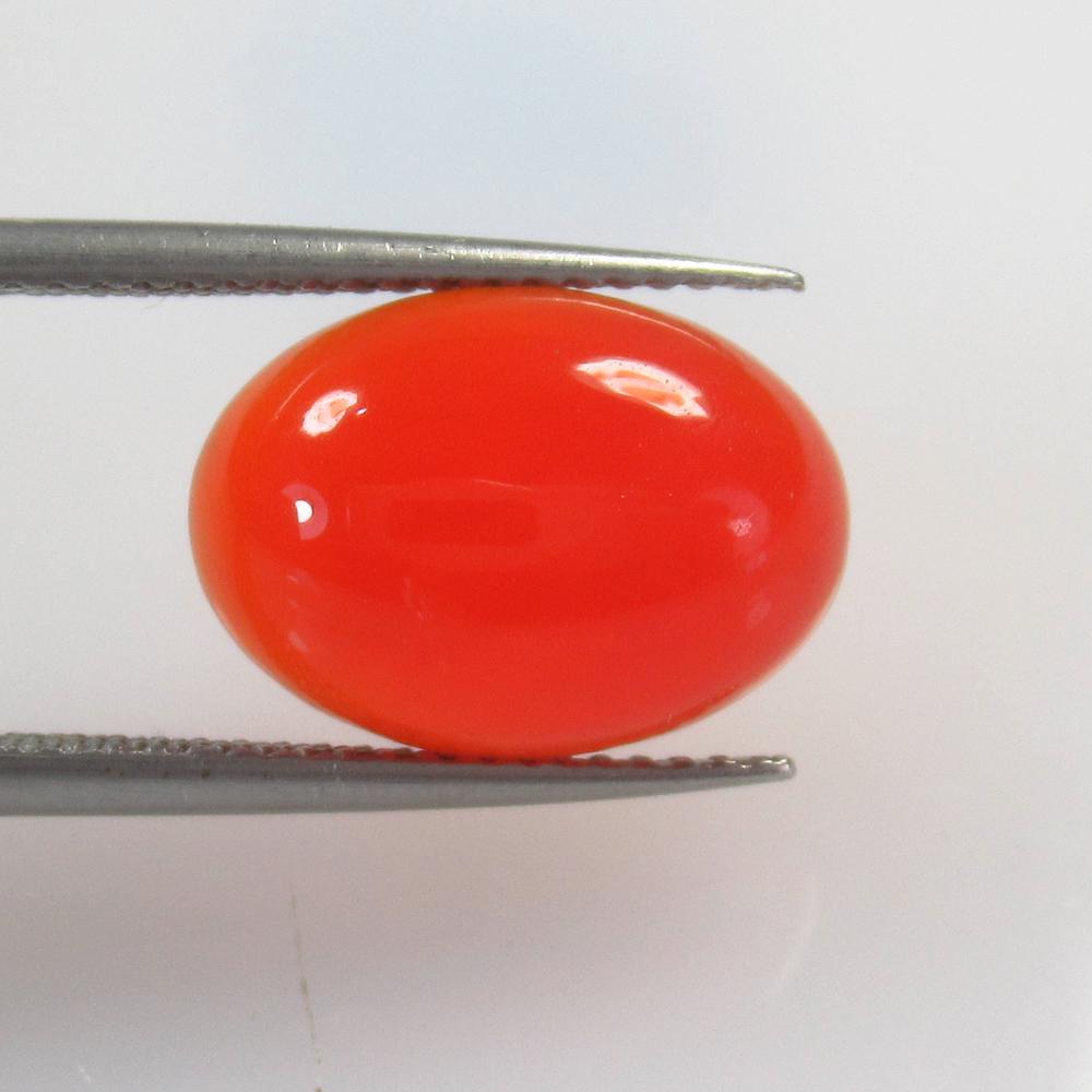 4.85 Ct Natural Orange Carnelian Oval Cab: No Reserve! Title: 4.85 Ct Natural Orange Carnelian Oval Cab Stone Clarity: Semi-Transparent Gemstone: Natural Carnelian Carat Weight: 4.85 Size/Dimensions: 14.10 x 10.00 x 4.80 mm Additional Informat