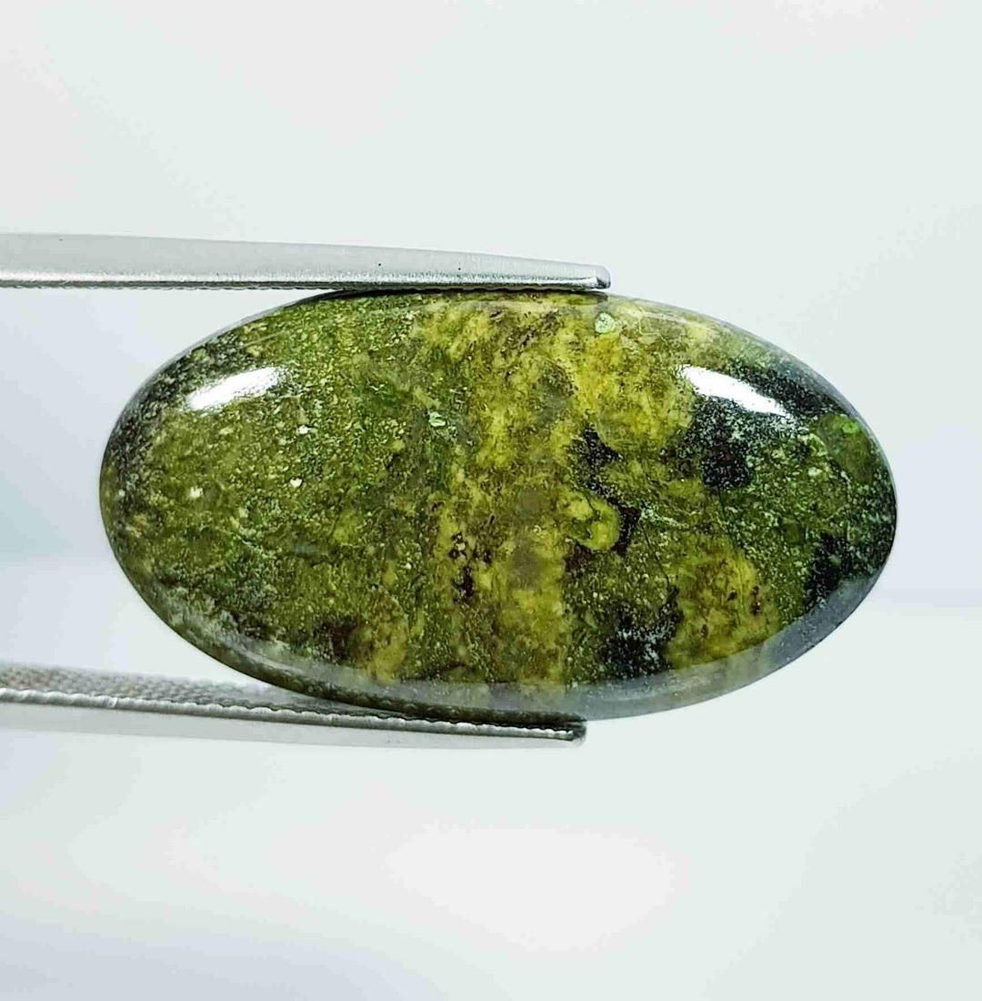 19.65 Ct Natural Dragon Jasper: No Reserve! Title: 19.65 Ct Natural Dragon Jasper Color/Clarity: Opaque Gemstones: LooseGemstone Carat Weights: 19.65 Size/Dimensions: 29.05 x 16.00 x 4.45 Additional Information: Oval - Africa Shippi