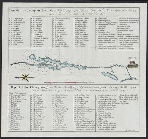 1849 map of Lake Champlain (1 of 4)