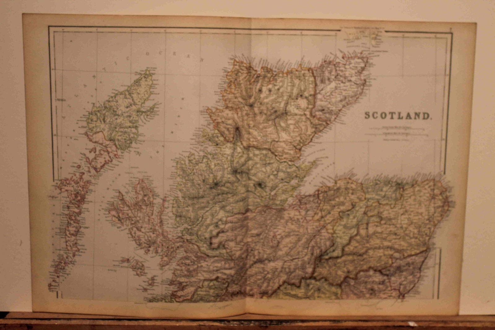 1882 Maps of Scotland: Title: 1882 Maps of Scotland Author: Blackie Medium: Ink on Paper Dimensions: 22"X15" each Description: Maps of Scotland dated 1882. Part of the Comprehensive Atlas & Geography of the World. Engraved 