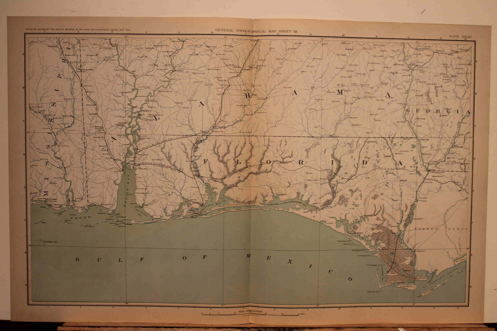 1894 Civil War Map: Title: 1894 Civil War Map Author: Bien Medium: Ink on Paper Dimensions: 29.5"X18.5" Description: Civil War map dated 1894. Published under the direction of the Hon. Daniel S. Lamont Secretary of War. 