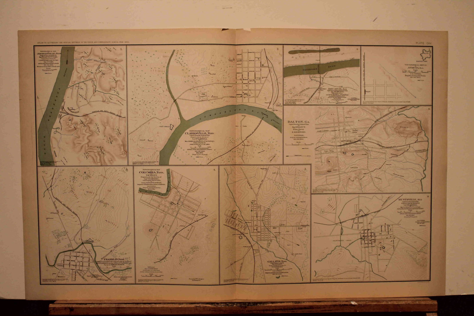 1893 Civil War Map: Title: 1893 Civil War Map Author: Bien Medium: Ink on Paper Dimensions: 29.5"X18.5" Description: Civil War map dated 1893. Published under the direction of the Hon. Daniel S. Lamont Secretary of War. 