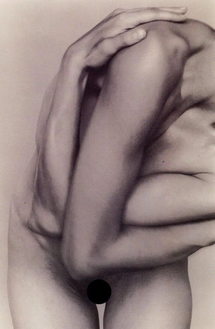 LISA SPINDLER - Bending Torso: Artist: LISA SPINDLER Title: Bending Torso Medium: Photo Litho, 1999, Hong Kong Dimensions: 6.9x10.55" Description: Heat Wax Mounted on 11x14" Conservation Board Artist Bio: Lisa Spindler was born in 