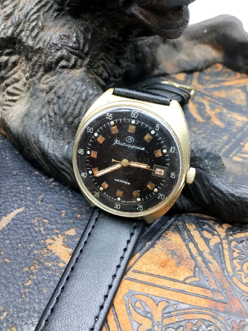 Komandirskiye vintage men wrist watch / Russian antique: Materials Band material: Leather Gold, Stainless steel Komandirskiye vintage men wrist watch. Russian antique unisex white USSR watches. Mens watch. Vintage watch. Military watch. Mens Wrist Watch. Wa