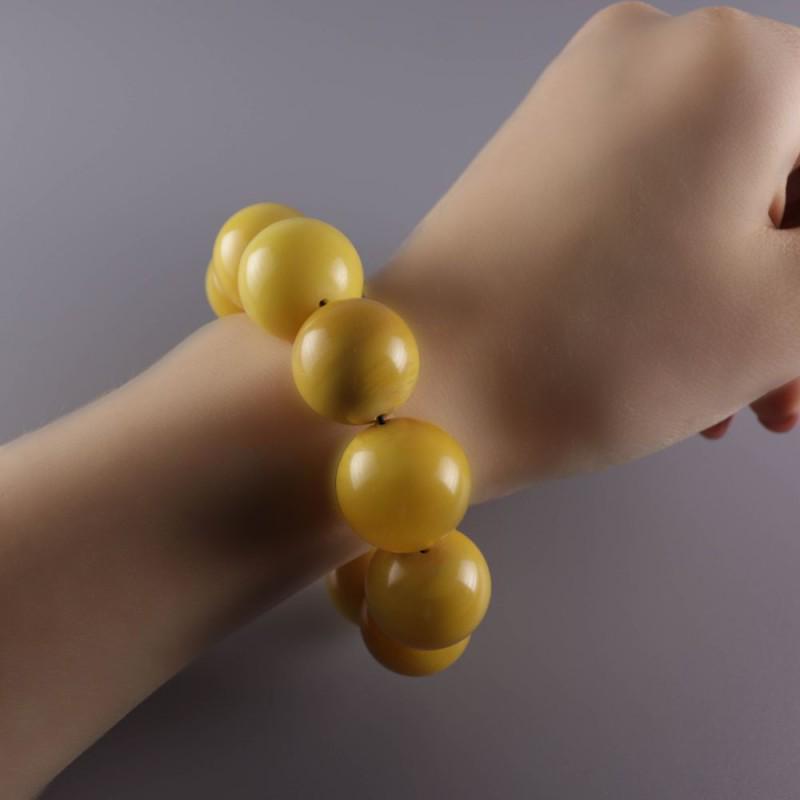 37g Vintage natural Baltic amber bracelet antique (1 of 9)