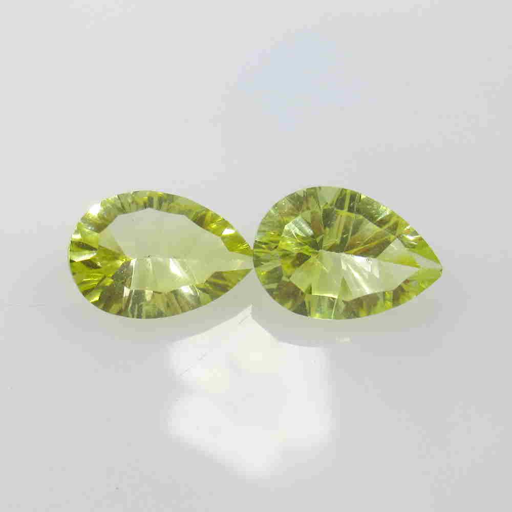 7.66 Ctw Natural Lemon Quartz Concave Pair: No Reserve! Title: 7.66 Ctw Natural Lemon Quartz Concave Pair Stone Clarity: VVS Gemstone: Lemon Quartz Carat Weight: 7.66 Size/Dimensions: 13.00 x 9.10 x 6.50 mm / 2 PC's Additional Information: Good