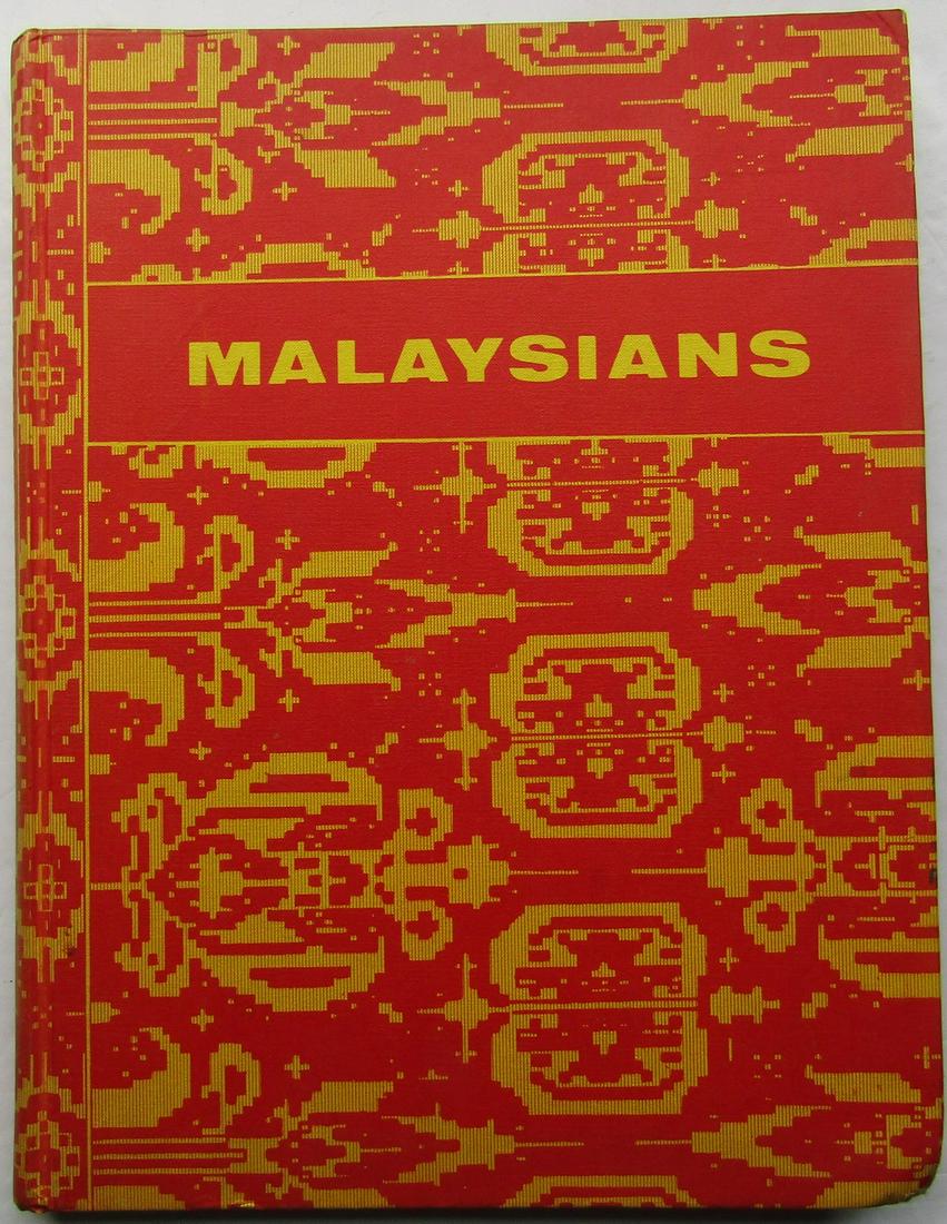 Malaysians: First edition. The Shell Company of the Federation of Malaya Limited. "Foreword by Y. T. M. Tunku ABDUL RAHMAN PUTRA Al-Haj Prime Minister of Malaysia" Publishers decorative red cloth with title. Map 