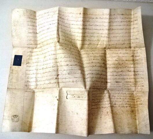 1745 Large Vellum Manuscript Musselburgh Scotland (1 of 4)