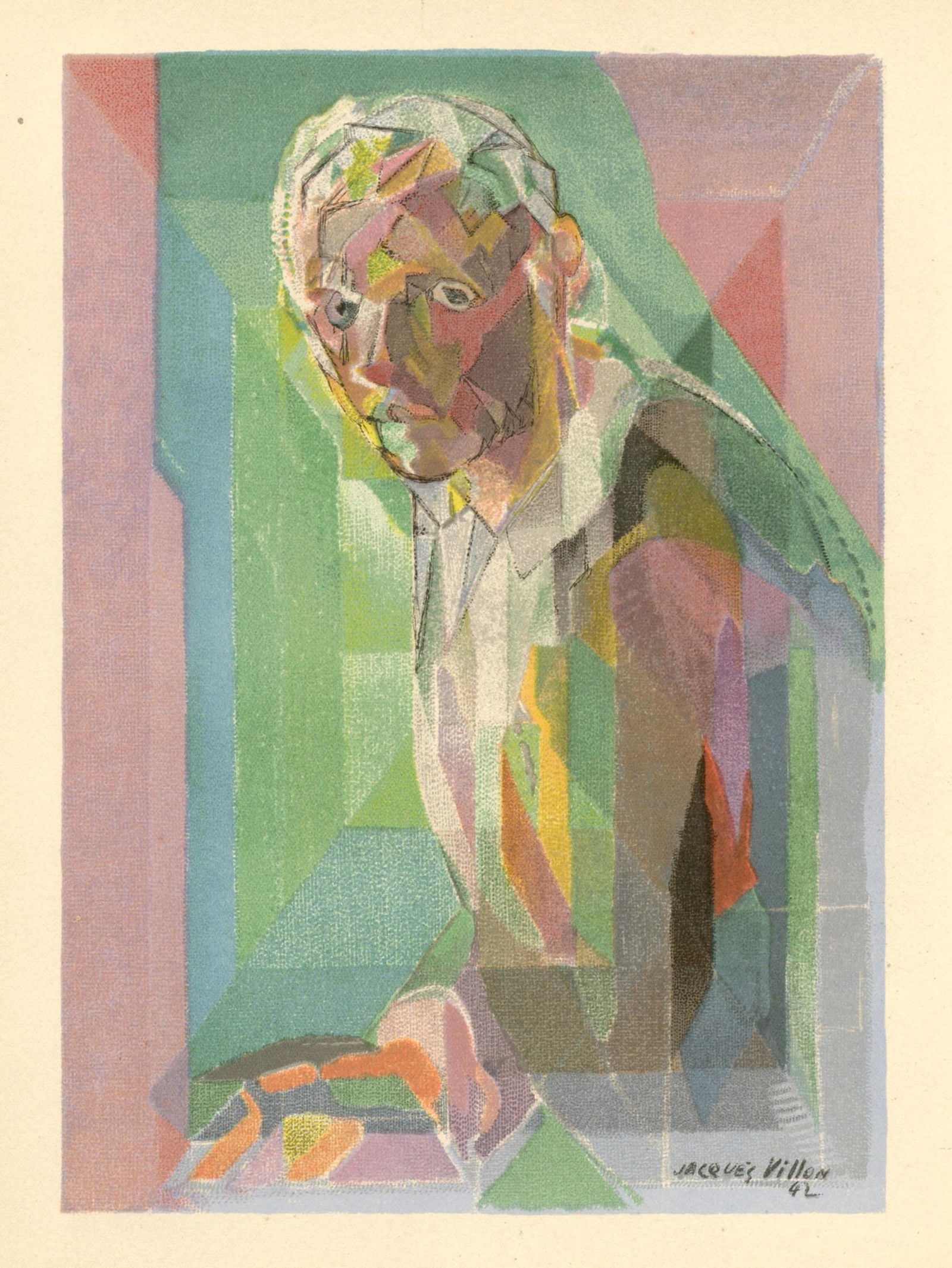 Jacques Villon lithograph "Portrait" (1 of 1)