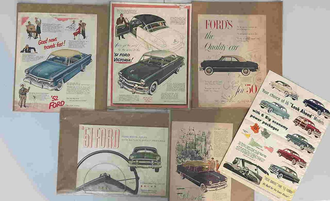 VINTAGE 1950s FORD ADS (1 of 1)