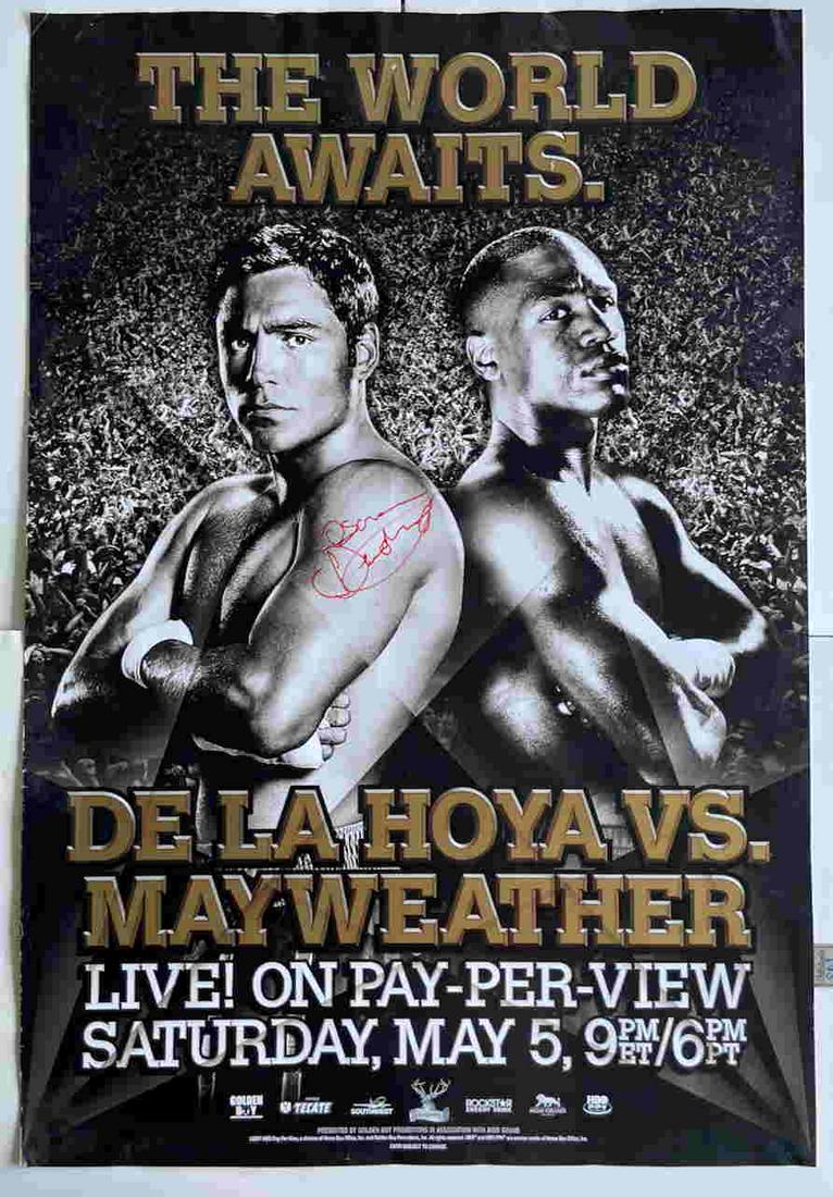 OSCAR DE LA HOYA SIGNED BOXING POSTER (1 of 1)