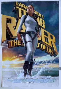 LAURA CROFT TOMB RAIDER ONE SHEET: LAURA CROFT TOMB RAIDER ONE SHEET. All these one sheet movie posters were used in a theater and have signs of wear. The body of the posters are good to vg. Reserve: $5.00 Shipping:Domestic: