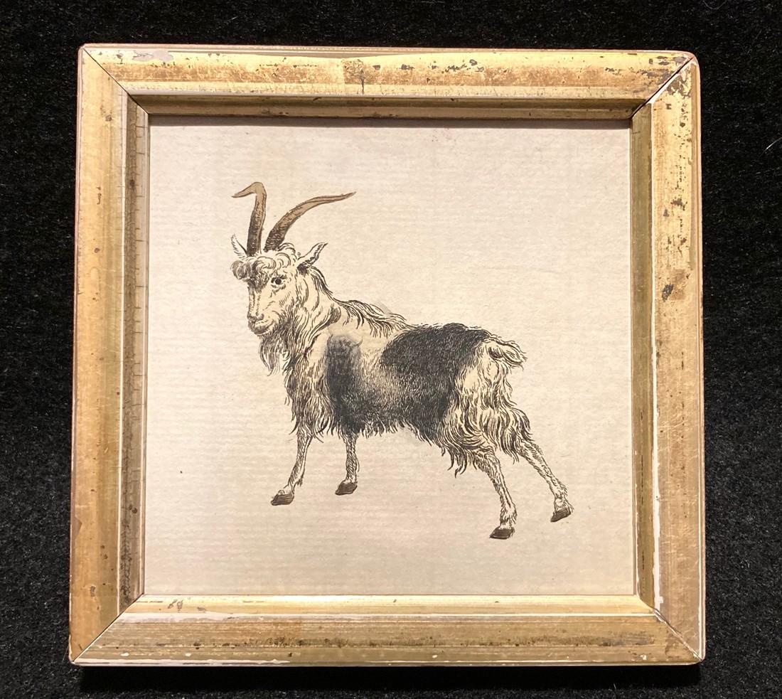 1786 hand colored copperplate engraving of a black and (1 of 2)