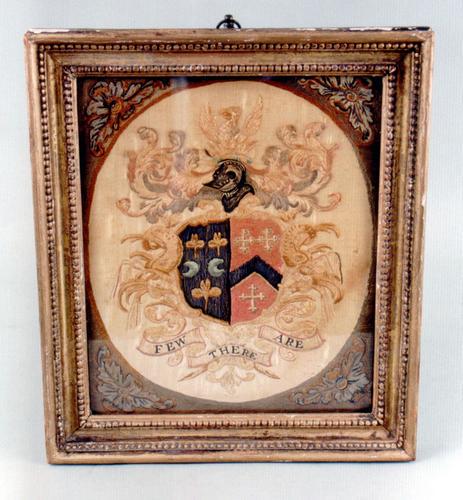 A fine scarce needlework coat of arms (1 of 2)