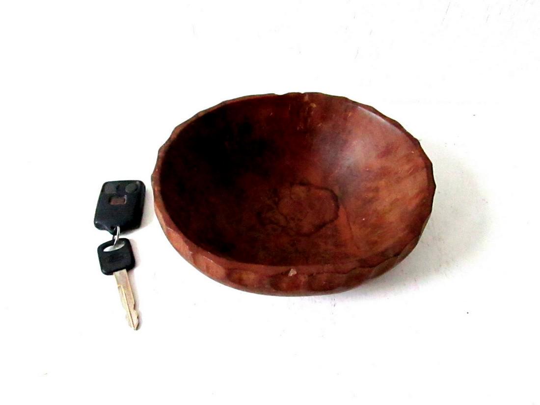 NATIVE CARVED BURL BOWL (1 of 15)