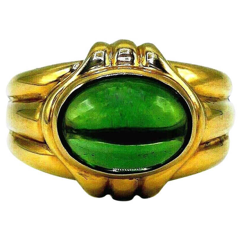Bulgari Vintage Yellow Gold Peridot Ring (1 of 9)
