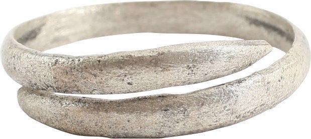 ANCIENT VIKING COIL RING C.900-1050 AD SZ 10 (1 of 3)