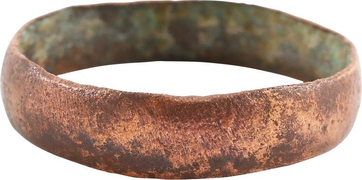 RARE COPPER VIKING RING, 900-1050 AD, S 12 3/4 (1 of 3)