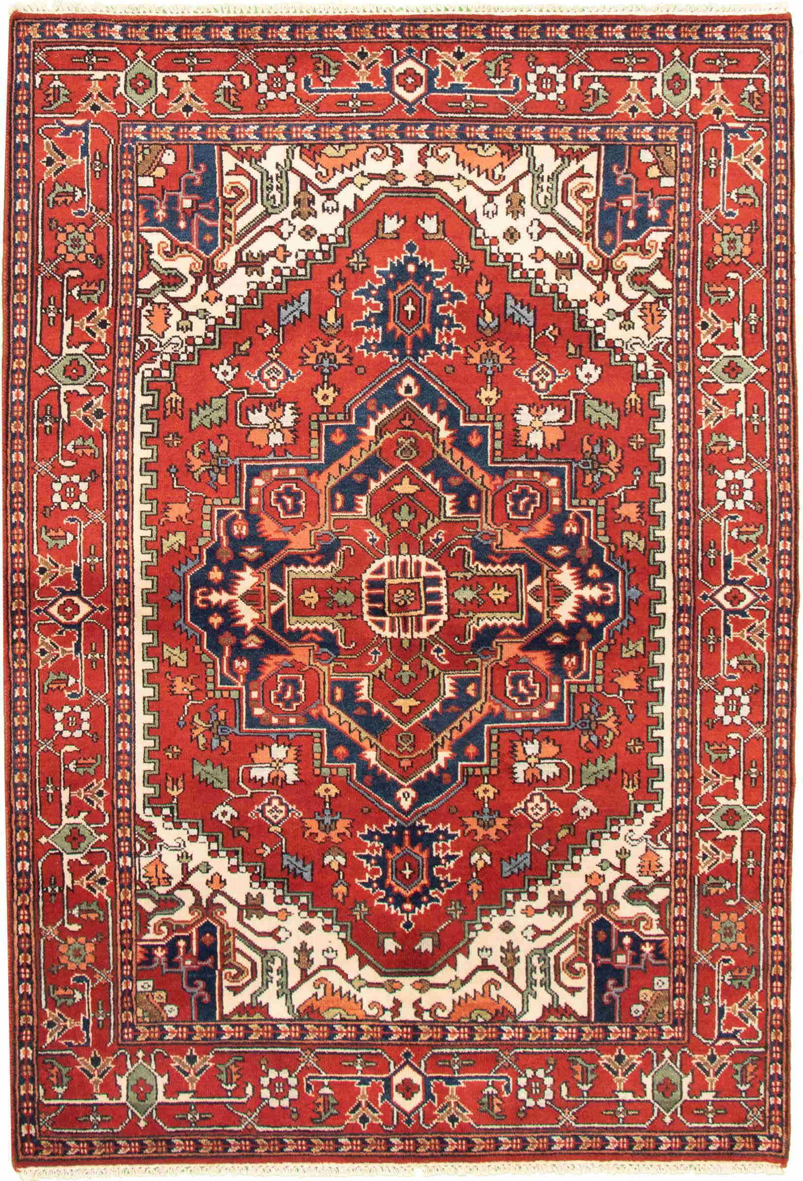 Hand-knotted Serapi Heritage Dark Copper Wool Rug 6'0" (1 of 6)