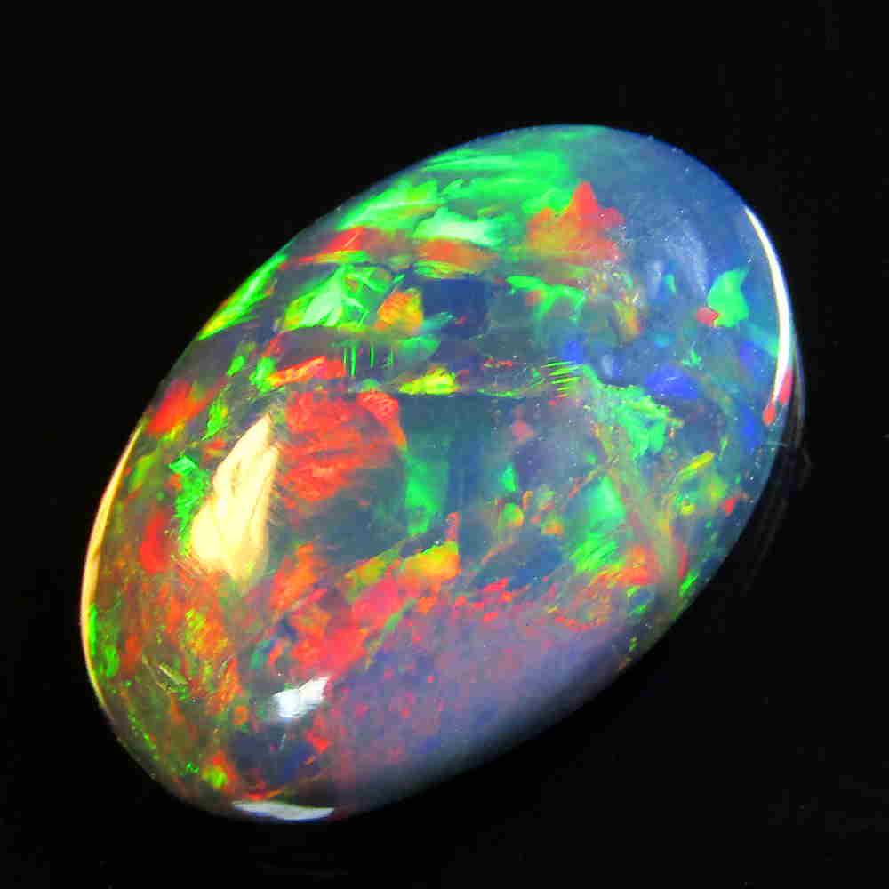2.20 Cts Stunning Luster ! Natural Ethiopian Black Opal (1 of 2)