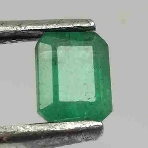1.30 CTS NATURAL ZAMBIAN EMERALD OCTAGON CUT GOOD (1 of 6)