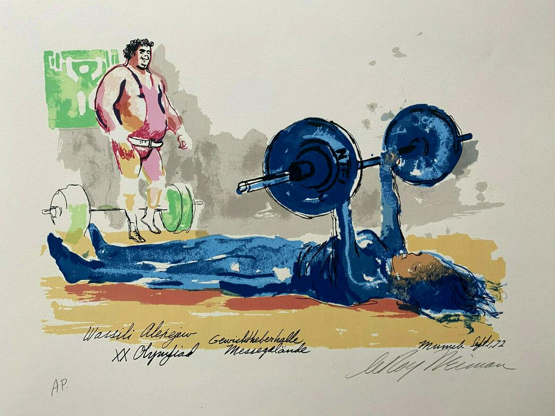 LEROY NEIMAN + OLYMPICS + HAND SIGNED + SERIGRAPH + (1 of 8)