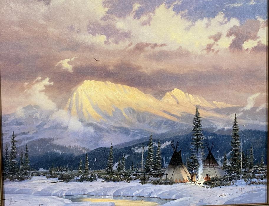 “Lingering Dust” framed painting by Thomas Kinkade (1 of 7)