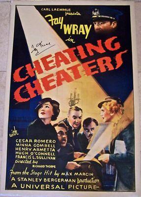 Cheating Cheaters (1934) US One Sheet Movie Poster LB (1 of 3)