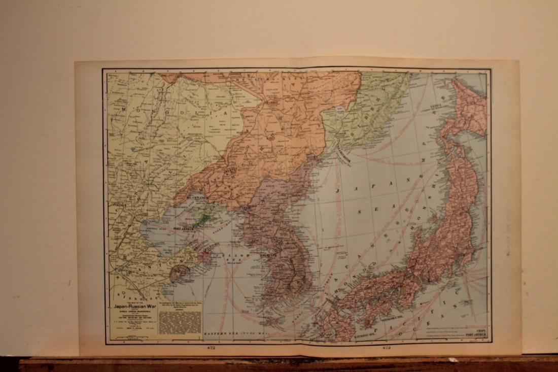 1904 Map of the Japan-Russian War (1 of 3)