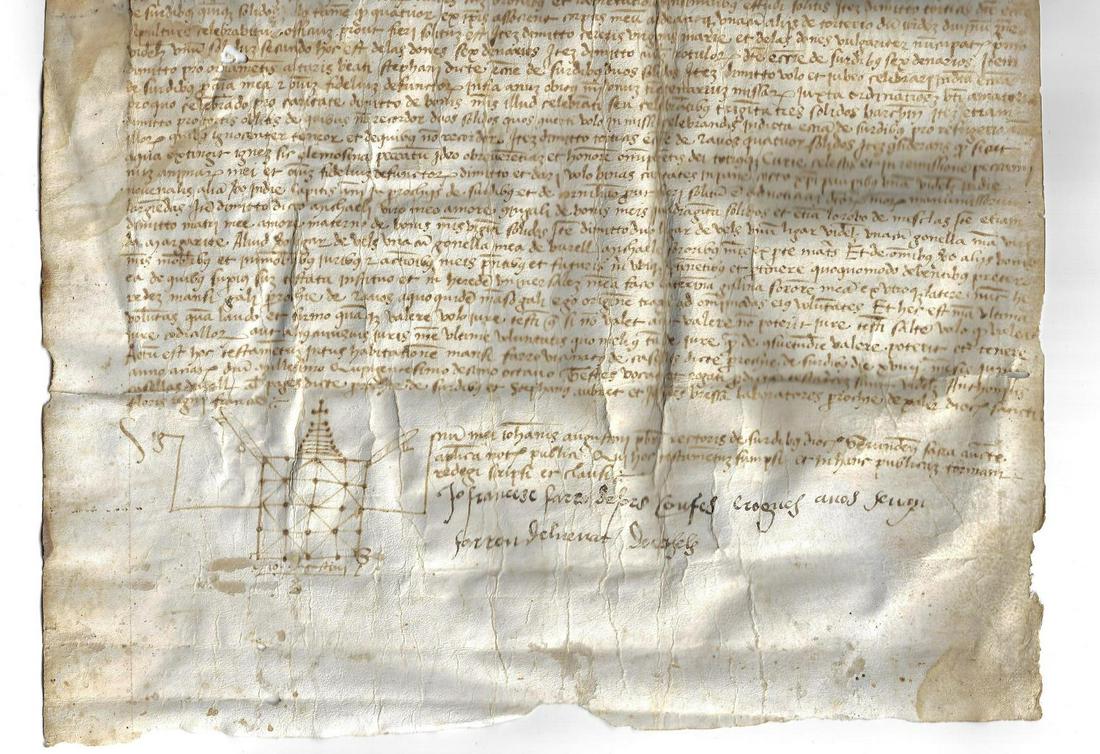 1518 Spanish Vellum Manuscript (1 of 3)