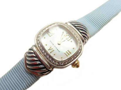 David Yurman DY Silver 925 Diamond Thoroughbred Silk: David Yurman DY Silver 925 Diamond Thoroughbred Silk Ladies Watch David Yurman DY Silver 925 Diamond Thoroughbred Silk Ladies Watch Product Description About This Piece: Works great, fully