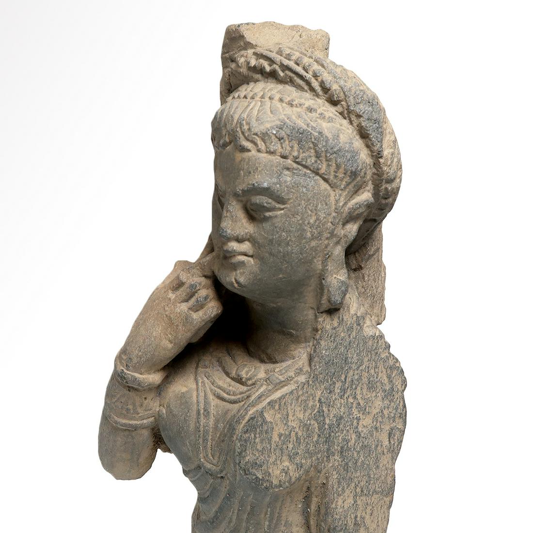Gandhara Schist Stone Figure of the Goddess Hariti, c. (1 of 7)