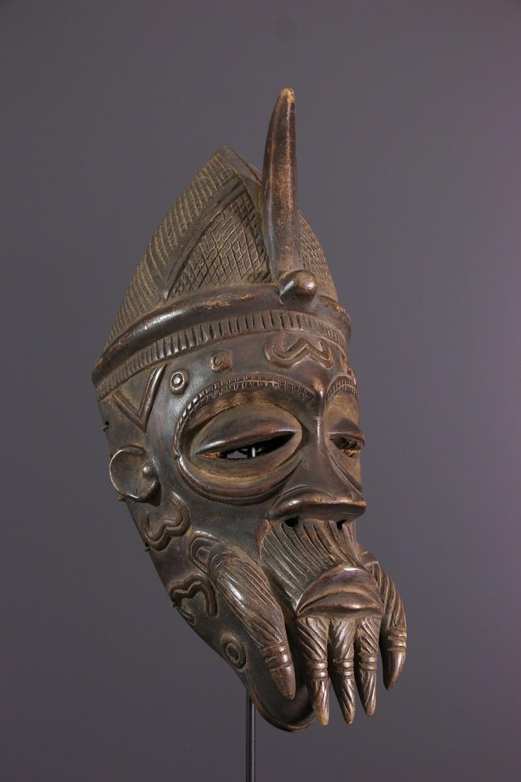 Lulua,Luluwa mask - DRC Congo - African Art Tribal Art (1 of 11)
