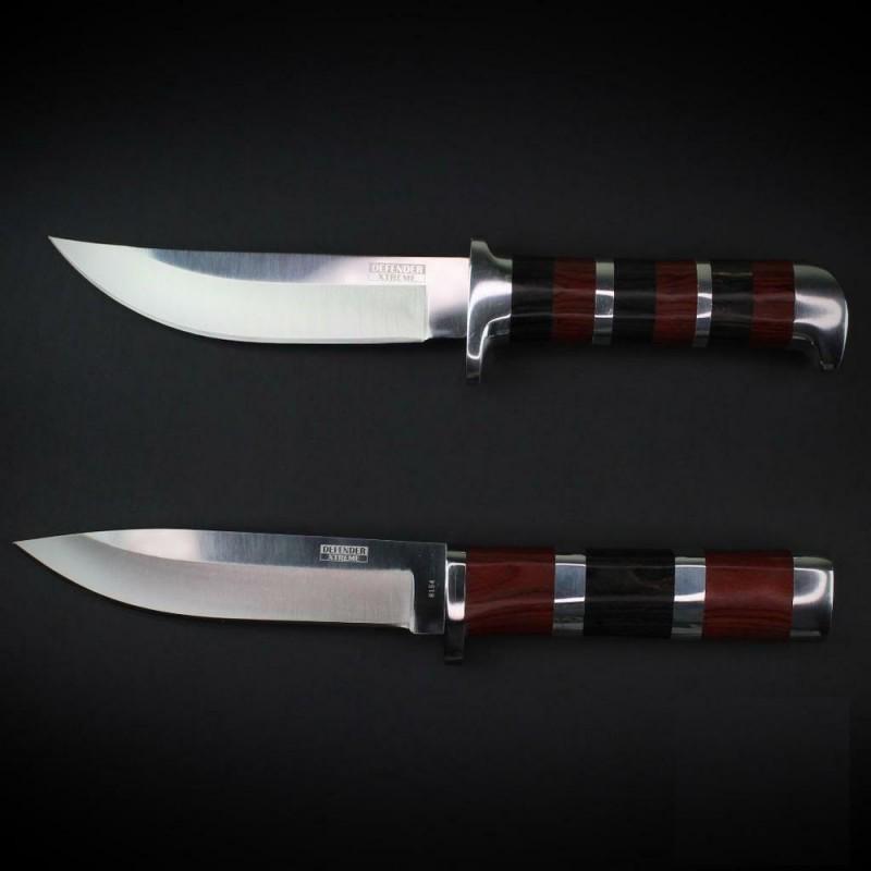 2 pcs SET sharp steel knife handmade wood knives (1 of 4)